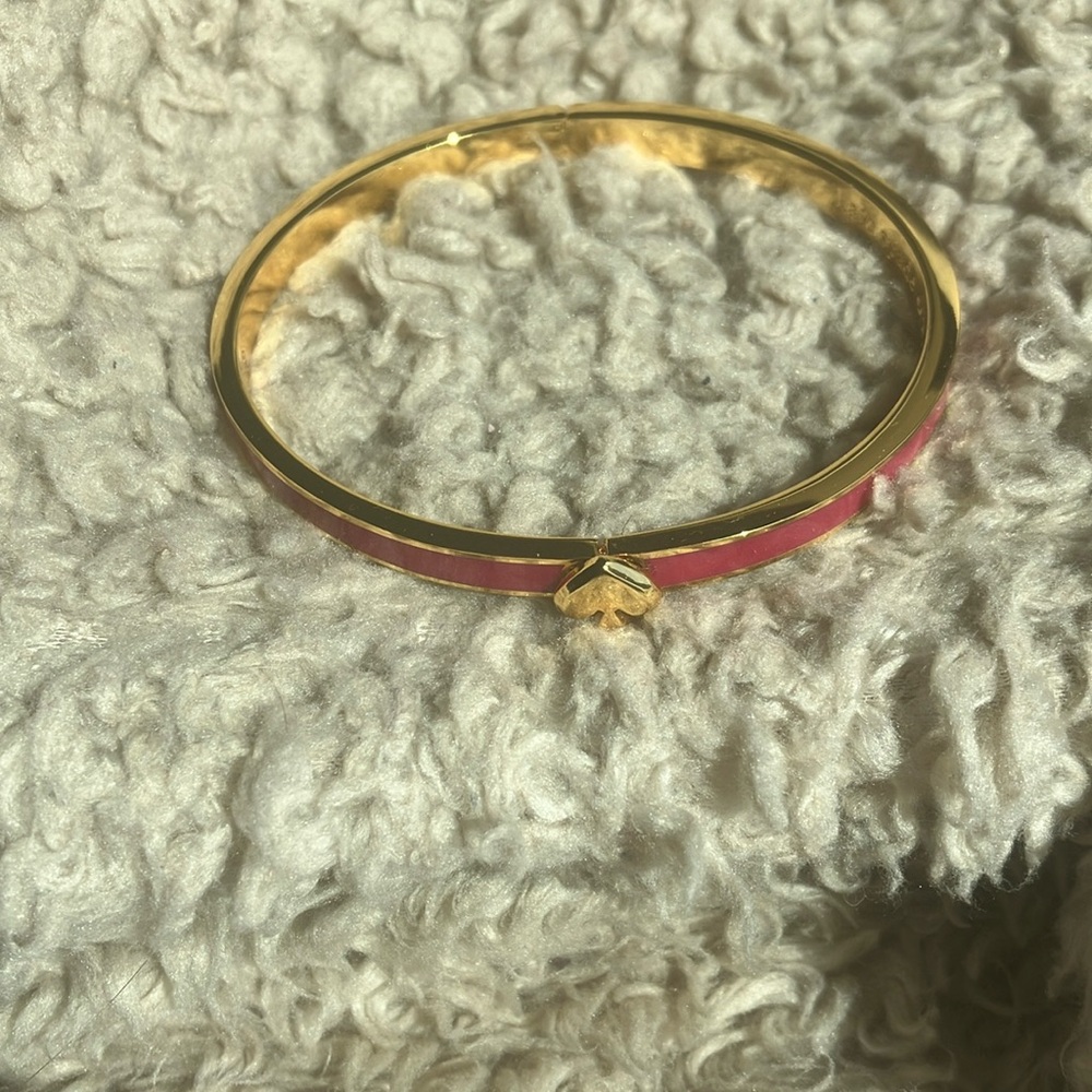 Kate Spade Gold and Pink Bangle Bracelet